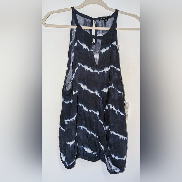INC International Concepts Tops - NWT INC International Concepts Blue Tie Dye Halter Top XXL